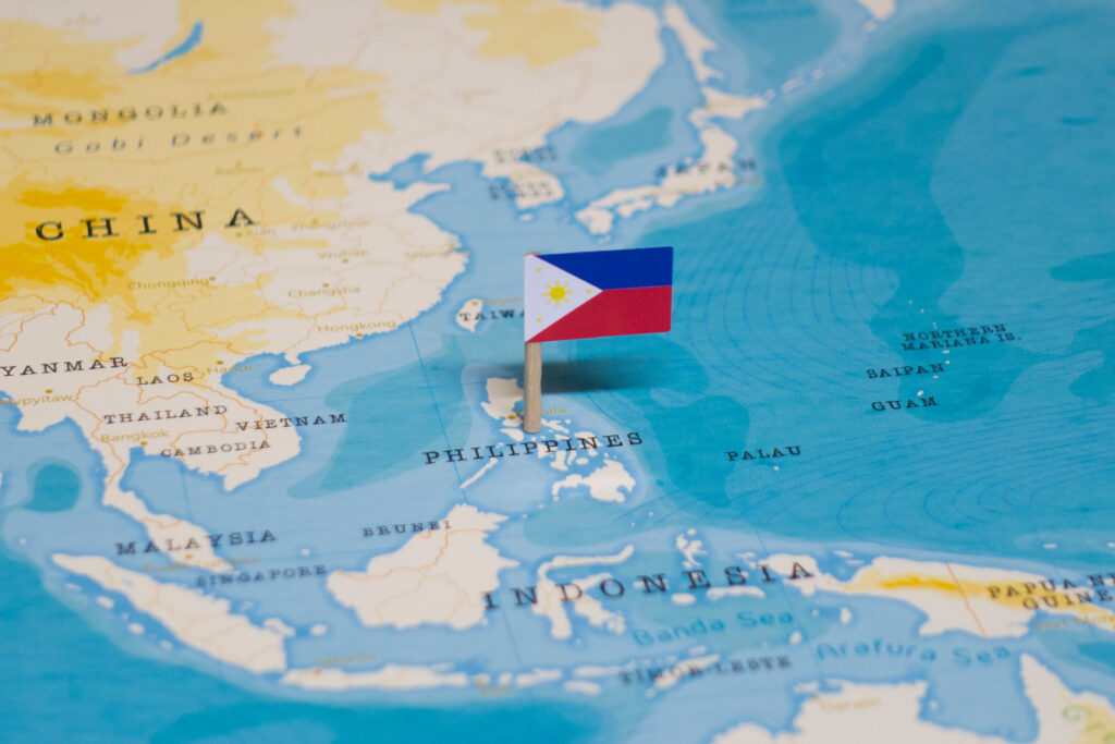 TheFlagOfPhilippinesInTheWorldMap